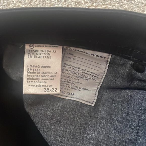 Men’s AG black jeans - Picture 3 of 6